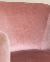 Art Deco Inlaid Mahogany & Velour Club Chair, Sweden, 1930's - Lone Fox