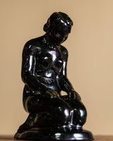 Art Deco Kneeling Woman Sculpture by Ágnes S. Kepes, Hungary, 1920's - Lone Fox
