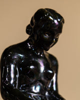 Art Deco Kneeling Woman Sculpture by Ágnes S. Kepes, Hungary, 1920's - Lone Fox