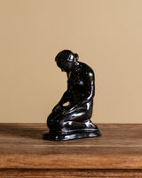 Art Deco Kneeling Woman Sculpture by Ágnes S. Kepes, Hungary, 1920's - Lone Fox