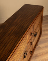 Art Deco Mahogany Sideboard Attributed to Gaston Poisson, France, 1940's - Lone Fox