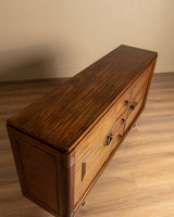 Art Deco Mahogany Sideboard Attributed to Gaston Poisson, France, 1940's - Lone Fox