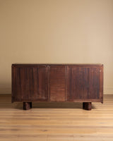 Art Deco Mahogany Sideboard Attributed to Gaston Poisson, France, 1940's - Lone Fox