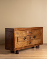 Art Deco Mahogany Sideboard Attributed to Gaston Poisson, France, 1940's - Lone Fox