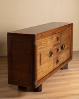 Art Deco Mahogany Sideboard Attributed to Gaston Poisson, France, 1940's - Lone Fox