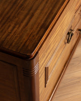 Art Deco Mahogany Sideboard Attributed to Gaston Poisson, France, 1940's - Lone Fox