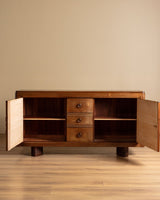 Art Deco Mahogany Sideboard Attributed to Gaston Poisson, France, 1940's - Lone Fox