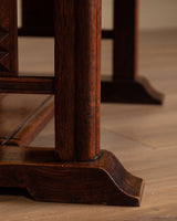 Art Deco Oak Dining Table / Desk Manner of Charles Dudouyt, France, 1940s - Lone Fox