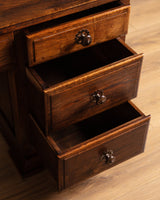 Art Deco Oak Executive Desk by Charles Dudouyt, France, 1940's - Lone Fox