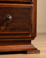 Art Deco Oak Executive Desk by Charles Dudouyt, France, 1940's - Lone Fox