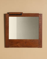 Art Deco Oak Mirror, Dutch, 1930s - Lone Fox