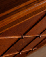 Art Deco Oak Sideboard w/ Crosshatch, Manner of Jean Royere, France, 1945 - Lone Fox