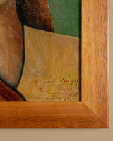Art Deco Portrait of a Woman, Spanish School, 1920's - Lone Fox