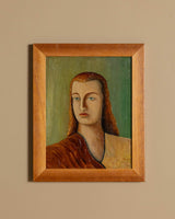 Art Deco Portrait of a Woman, Spanish School, 1920's - Lone Fox