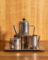Art Deco Silver Plated Coffee Service, Italy, 1930's - Lone Fox