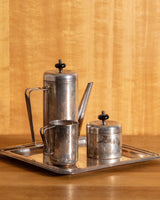 Art Deco Silver Plated Coffee Service, Italy, 1930's - Lone Fox
