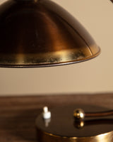 Art Deco-Style Brass Desk Lamp by Helo Leuchten, Germany, 1960s - Lone Fox