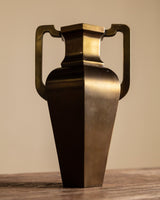 Art Deco Style Brass Vase with Handles, Germany, 1960's - Lone Fox