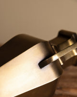 Art Deco Style Brass Vase with Handles, Germany, 1960's - Lone Fox