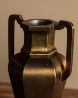 Art Deco Style Brass Vase with Handles, Germany, 1960's - Lone Fox