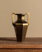 Art Deco Style Brass Vase with Handles, Germany, 1960's - Lone Fox