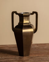 Art Deco Style Brass Vase with Handles, Germany, 1960's - Lone Fox