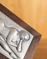 Art Deco Style by Silver Embossed Box by Ottaviani, Italy, 1976 - Lone Fox