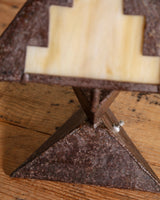 Art Deco Style Copper & Slag Glass Table Lamp, 1940's - Lone Fox