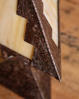 Art Deco Style Copper & Slag Glass Table Lamp, 1940's - Lone Fox