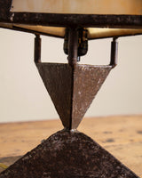 Art Deco Style Copper & Slag Glass Table Lamp, 1940's - Lone Fox