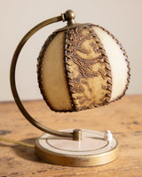 Art Deco Style Desk Lamp w/ Plastic Shade, France, 1950's - Lone Fox