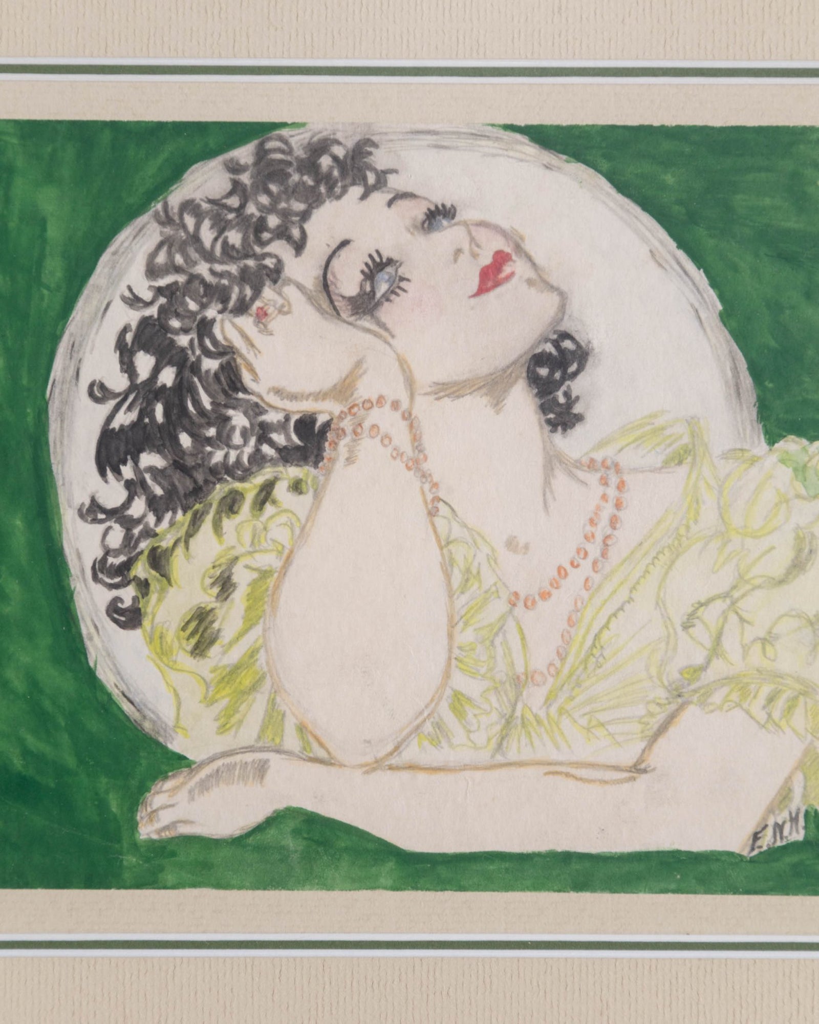 Art Deco Style Portrait of a Woman, 1930s – Lone Fox