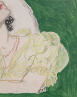 Art Deco Style Portrait of a Woman, 1930s - Lone Fox