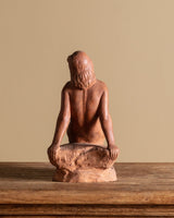 Art Deco Terracotta Sculpture by Nándor Berkes, Hungarian, 1940s - Lone Fox