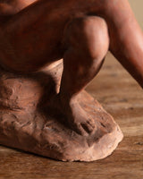 Art Deco Terracotta Sculpture by Nándor Berkes, Hungarian, 1940s - Lone Fox