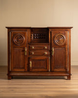 Art Deco Walnut Cabinet Manner of Charles Dudouyt, France, 1940s - Lone Fox