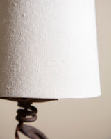 Art Deco Wrought Iron Table Lamp w/ Horseshoe, France, 1920's - Lone Fox