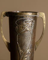 Art Nouveau Brass and Copper Vase, European, 1910's - Lone Fox