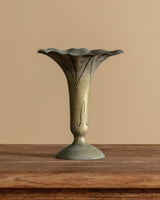 Art Nouveau Brass Trumpet Vase, France, 1910's - Lone Fox