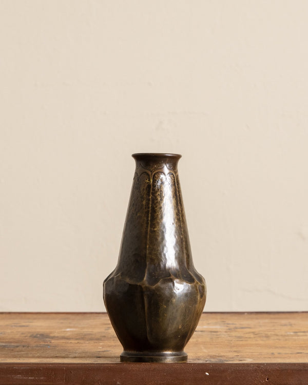 Art Nouveau Bronze Vase, Netherlands, 1920's - Lone Fox