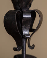 Art Nouveau Iron Scrollwork Table Lamp, France, 1920s - Lone Fox