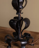 Art Nouveau Iron Scrollwork Table Lamp, France, 1920s - Lone Fox