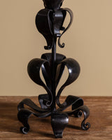 Art Nouveau Iron Scrollwork Table Lamp, France, 1920s - Lone Fox