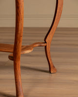 Art Nouveau Oak Writing Table with Cabriole Legs, Early 20th Century - Lone Fox