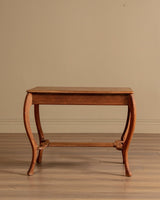 Art Nouveau Oak Writing Table with Cabriole Legs, Early 20th Century - Lone Fox