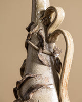 Art Nouveau Style Studio Pottery Leaf Vase, 1960s - Lone Fox