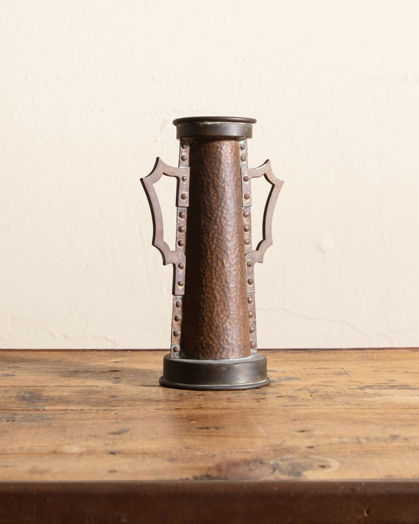 Art Nouveau Trench Art Copper Vase, 1920's - Lone Fox