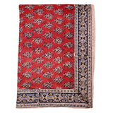 Artichoke Heart Kalamkari Cotton Handkercheif - Lone Fox