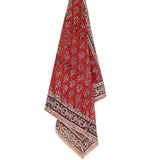 Artichoke Heart Kalamkari Cotton Handkercheif - Lone Fox