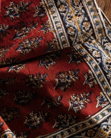 Artichoke Heart Kalamkari Cotton Handkercheif / Napkin - Lone Fox